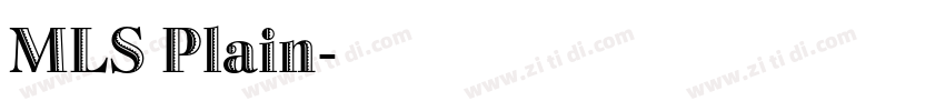 MLS Plain字体转换